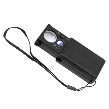 Portable 60x 30x Magnifier With LED And UV Light