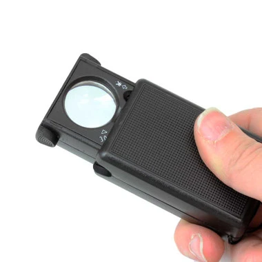 Portable 60x 30x Magnifier With LED And UV Light - Image 3