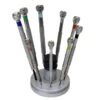 9 Piece Miniature Watch And Jewelry Screwdriver Set On Metal Base