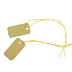 Arch Crown String Tags - (23mm X 11mm) Gold Pkg Of 250