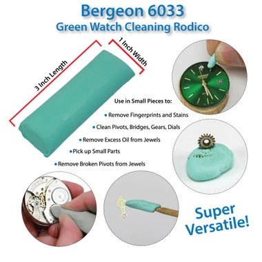 Bergeon 6033 Rodico The Original Green Putty Watch Cleaner - Image 2