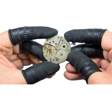 Black Latex ESD Safe Finger Cots Packages Of 1000 MEDIUM CLEARANCE - Image 3