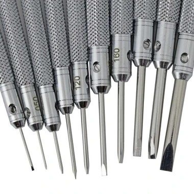 Bergeon 30080-AC10 Chromium Plated Watchmakers Screwdriver Set - Image 5