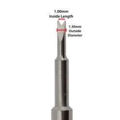 Bergeon 6767-AF Replacement Forked End Tip For Swiss Spring Bar Tool Stainless Steel