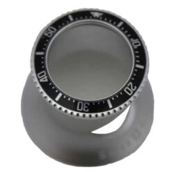 Premium Quality 5X Watch Collectors Eyeloupe Rolex DeepSea® Series Silver With Silver Black Bezel