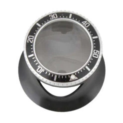 Premium Quality 5X Watch Collectors Eyeloupe Rolex DeepSea® Black With Silver Bezel