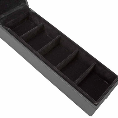 Gem Parcel And Diamond Paper Box Large Black Leather Storage Case - Image 3