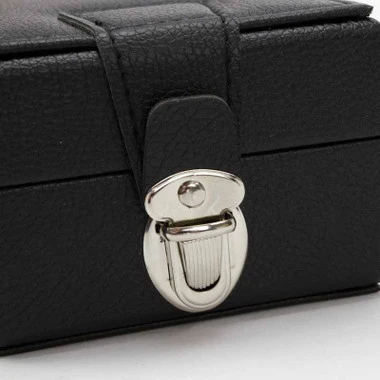 Gem Parcel And Diamond Paper Box Large Black Leather Storage Case - Image 5