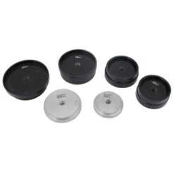 Set Of 6 Aluminum Extra Large Dies For Crystal Case Press