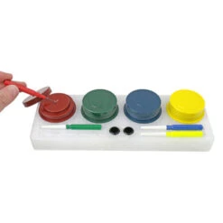 Swiss Made 4 Oil Cups And Oilers With Plastic Stand