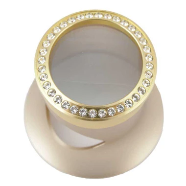 Premium Quality 5X Watch Collectors Eyeloupe Series Gold With Crystal Gold Bezel CLEARANCE