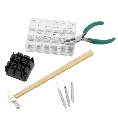 Watch Band Link Adjusting Bracelet Repairing Tool Set With Pins