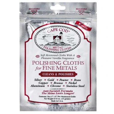 Cape Cod 4 X 6 Inches Moist Polishing Cloth Pack Of 2