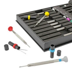 Bergeon 30081-X10 Watchmakers Screwdriver Set With Flat And Phillips Head Screwdrivers